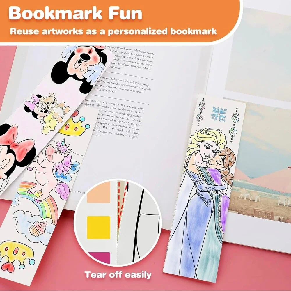 NEW! Kidcraft Minnie‎ Mouse Water Paint Book for Kids Activity Set of 2